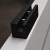 Houder voor topbord, geanodiseerd aluminium - zwart