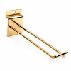 Eurohaak ,voor slatwall ,L=20 cm, goud-look