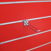 60x Eurohaak ,voor slatwall , L=20 cm, chroom