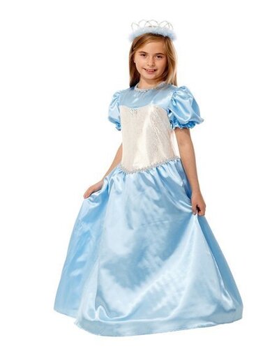 Magicoo Blauwe prinsessenjurk met zilver