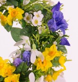 Wreath "Spring Break" Campanula/Bluegrape/Daffodil/lillyofthevalley Ø 15CM/30CM