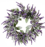 Corona de flores de lavanda (Lavandula)  Ø 15cm/ Ø  30cm,  69 flores