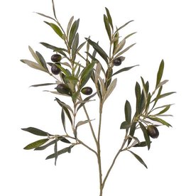 Ramo de olivo, 104 hojas, 6 olivas, 55cm