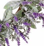 Lavender Wreath (Lavandula) Ø 15CM/30CM with 69 flowers, flocked