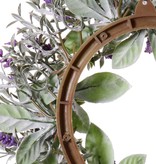 Lavender Wreath (Lavandula) Ø 15CM/30CM with 69 flowers, flocked