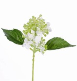 Hydrangea "fresh bloom" x15flrs, 2lvs & soft pvc buds, 33cm