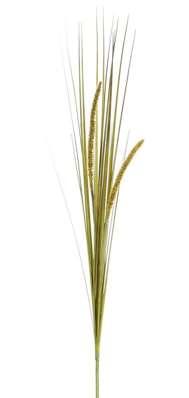 Grasbusch blühend (Cattail), 2 Blüten, 22 Blätter, PVC, 90cm