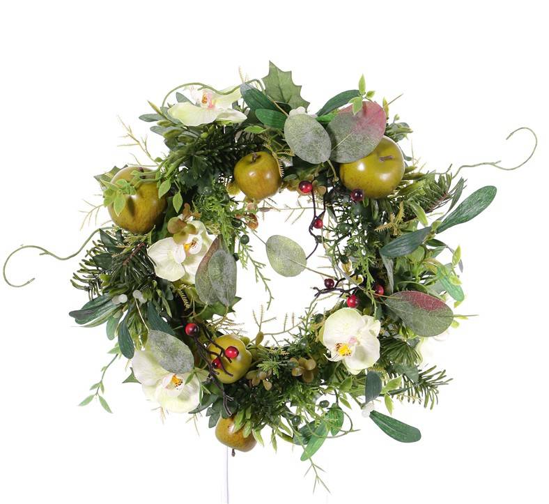 Phalaenopsis/apple/pine wreath 15cm
