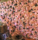 Bloemenwand element, roos x5, dahlia x4 & hydrangea (25x25cm)