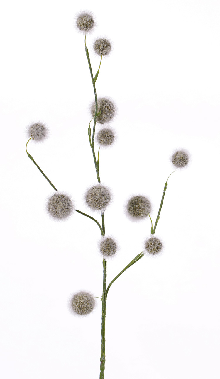 Allium branch (polystyreen) 'SummerBreeze' with 12 balls,  (Ø 2,5 - 4cm),  80cm