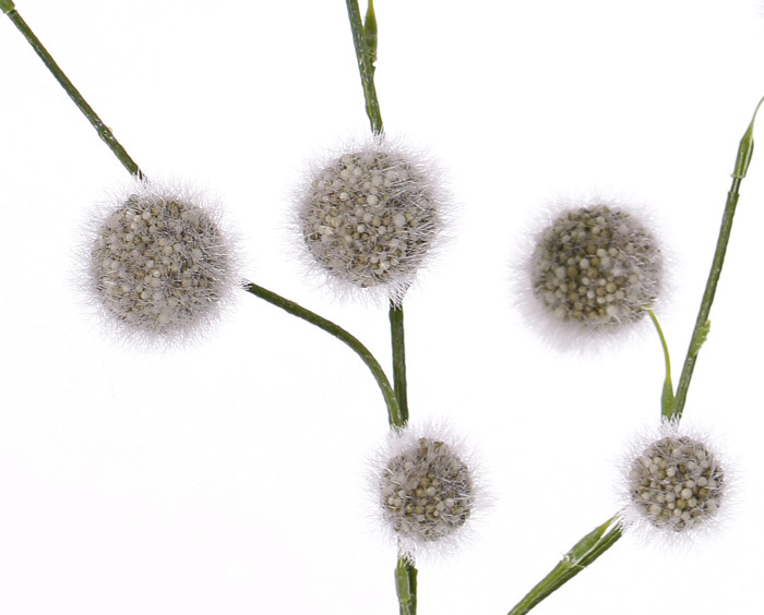 Allium branch (polystyreen) 'SummerBreeze' with 12 balls,  (Ø 2,5 - 4cm),  80cm