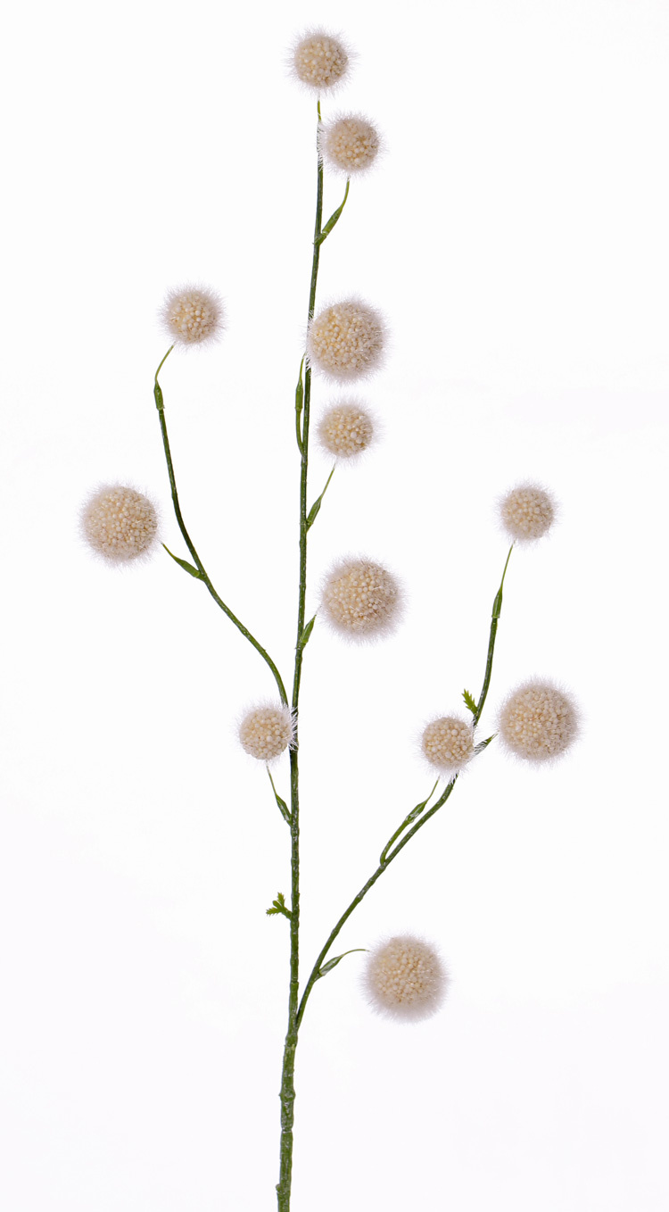 Allium branch (polystyreen) 'SummerBreeze' with 12 balls,  (Ø 2,5 - 4cm),  80cm