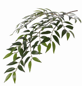 Smilax-Blattzweig mit 3  Verzweigungen, 112 Blättern, 2 Grüntöne, 72cm