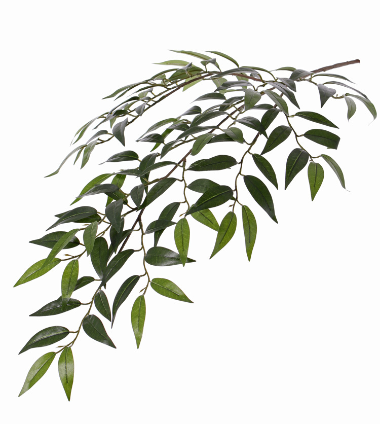 Smilax bladtak met 3 vertakkingen, 112 blad, 2tone groen, 72cm