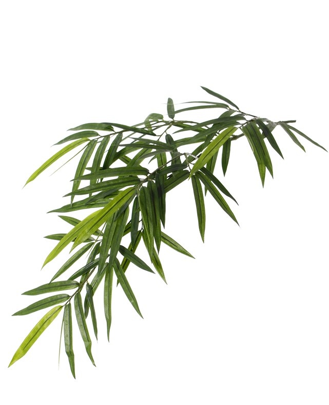 Bamboo branch 'Royal', 80 lvs., 4 buds, UVsafe, 82cm