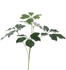 Schefflera (Vingerboom) bladtak, 5 vertakkingen, 28 bladeren, UVsafe, 50cm
