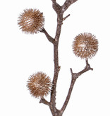 Thistle branch, medium, 6 balls (Ø 4cm), 80cm