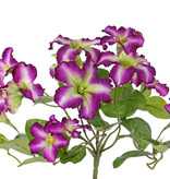 Petunien, 16 Blumen, (4 groß / 8 mittel / 4 klein) & 12 Blätter, Ø 30cm