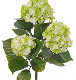 Hydrangea, 'All weather', 3 flower heads & 27 lvs., 43cm, UV safe