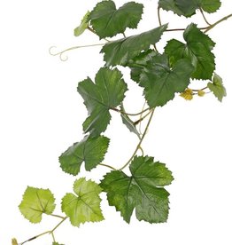 Rama de hoja de uva (Vitis vinifera) 18 hojas, resistente a los rayos UV, 62 cm