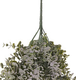 Eucalyptusbush met 12 vertakkingen, met 111 clusters blad (1332 blad), gepoederd, Ø 35 cm, H. 45 cm