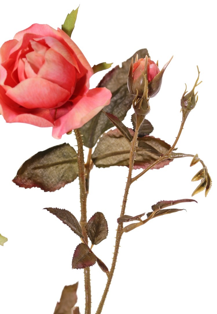 Kunstzweig Rosen - Seidenblumen Art Kunstblumen, - Kunstpflanzen Int. Top B2B