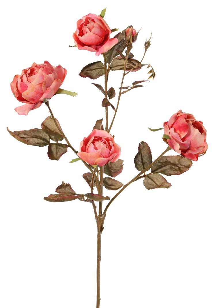 Kunstzweig Rosen - Kunstblumen, Art Kunstpflanzen Top - Int. B2B Seidenblumen