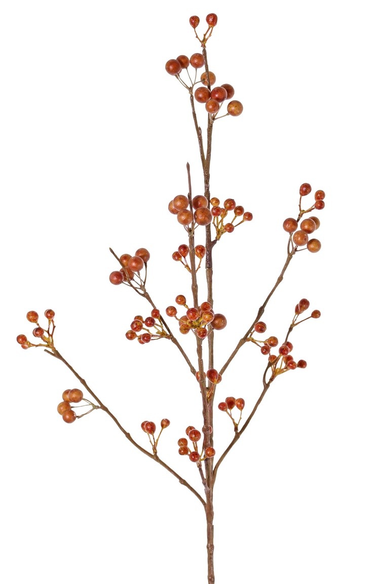 Beerenzweig, 6x verzweigt, 21 Blütenstände, 80 cm