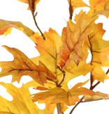 Oak branch (Quercus) 'Modern Art', 4x branched, 18 leaves (10 L /8 Med.), 75 cm