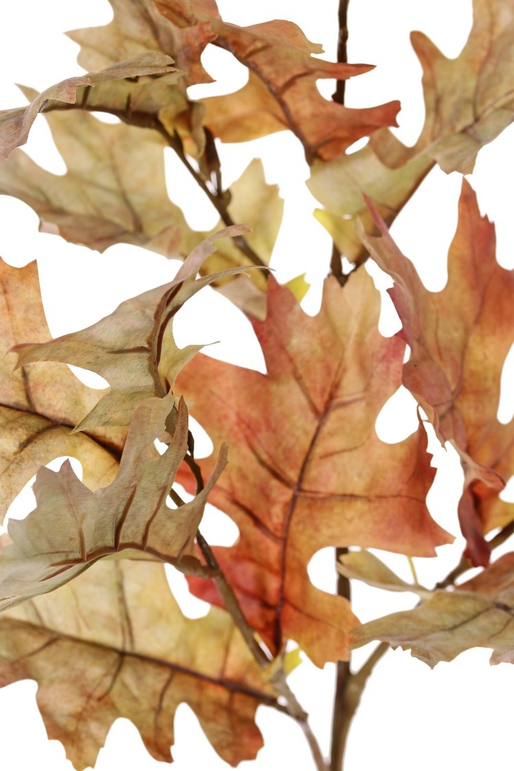 Oak leaf garland (Quercus) 'Modern Art', 18x branched, 81 leaves (44 L / 37 Med.), 180 cm