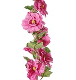 Alcea Rosea (Stokroos) "Spring Dream" x9blm, 7knp& 9bld, geflockte steel 87cm