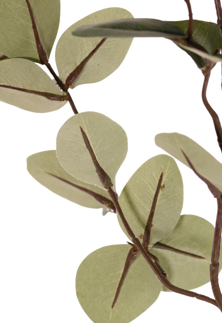 Eucalyptustak (Gomboom) 3x vertakt, met 43 polyester bladeren (23L/20M), 81 cm