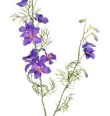 Delphinium, 12 flores, 7 capullos (3cm) & 7 hojas, 96 cm