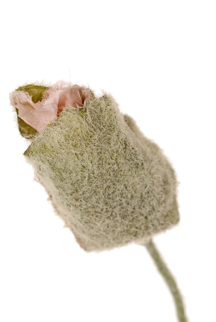 Poppy flower 'Ann', 2 flowers (Ø 12 cm) & 1 bud (7*3.5cm), 76 cm