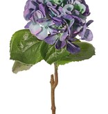 Hortensia "Sensitive", flor: Ø 18cm, 52 pétalos & 5 hojas, 60 cm