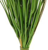 Grass plant 'de Luxe', with 12 bundles of grass, full plastic, no pot, Ø 25 cm, H. 65 cm, UV resistant