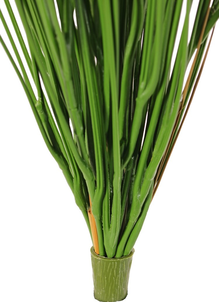 Planta de hierba 'de Luxe', con 12 manojos de hierba, totalmente de plástico, sin maceta, Ø 25 cm, H. 65 cm, resistente a los rayos UV