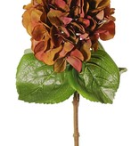 Hydrangea "Sensitive", flowerhead: Ø 18cm, 52 petals & 5 leaves, 60 cm