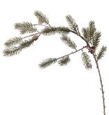 Pine branch whitewashed with 18 pine cones & 6 cones, 86 cm