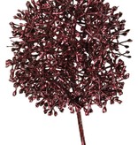 Rama de Skimmia deco, ''Winter Glow' 5x ramificado con 8 inflorescencias (2x L /2x M /2x S) 90 cm