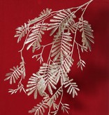 Mimosenzweig (Acacia dealbata) 3x verzweigt, 29 Blattwedel aus Plastik, 110 cm