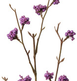 Callicarpa (beauty berry) with 17 inflorescences, polyfoam berries, 81 cm