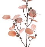 Eucalyptus branch (Gum tree) 'Glamour', 3x branched, 24 polyester leaves & fruits, 83 cm