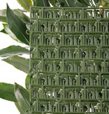 Bay leaf (Laurus) hedge element, 25 x 25cm, 193 lvs., 2 green tones, UV safe