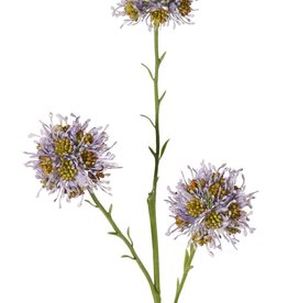 Alliumtak (Sierui) wild, 3x vertakt met 3 plastic bloemen (Ø 6 cm), 65 cm