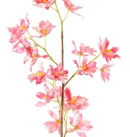 Renanthera coccinea-Orchidee, mit 25 Polyesterblüten, ohne Blätter, 77 cm