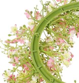 Gipskruidkrans 'Full blossom' met bloemetjes en knopjes, Ø 30 cm, basis Ø 15 cm
