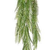 Colgante de helecho (Pteris) 5x ramificado, con 81 hojas (13 x 4 cm), 88 cm