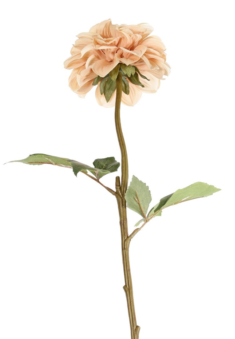 Dalia, 1 flor, Ø 11 cm, 2 juegos de hojas (6 piezas) 58 cm