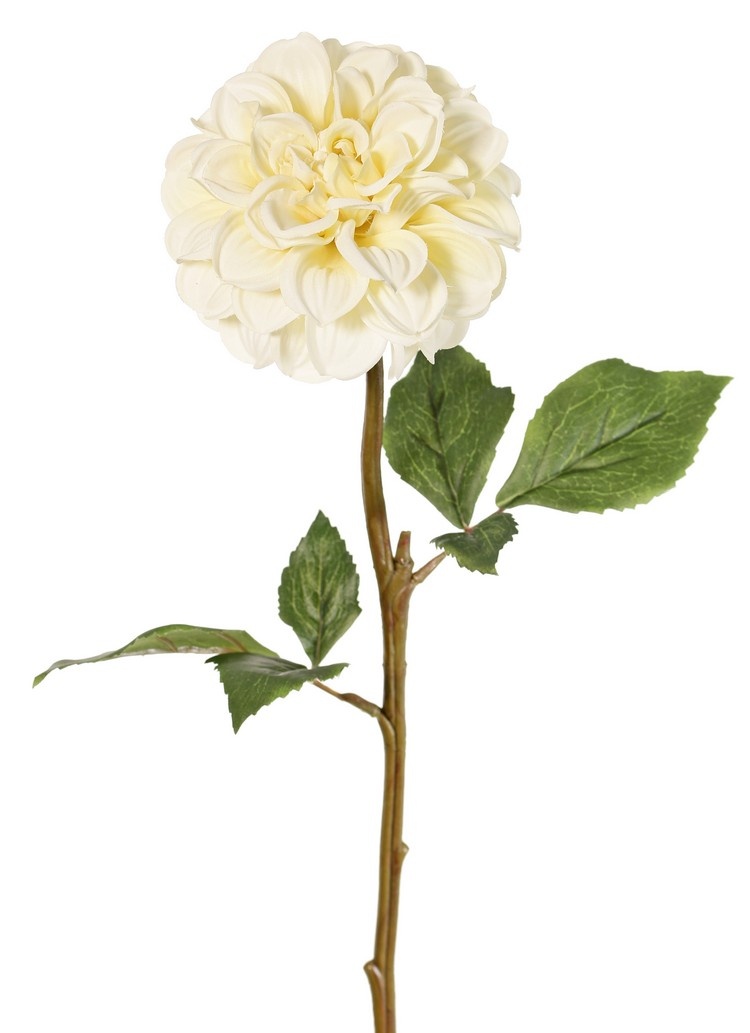 Dalia, 1 flor, Ø 11 cm, 2 juegos de hojas (6 piezas) 58 cm